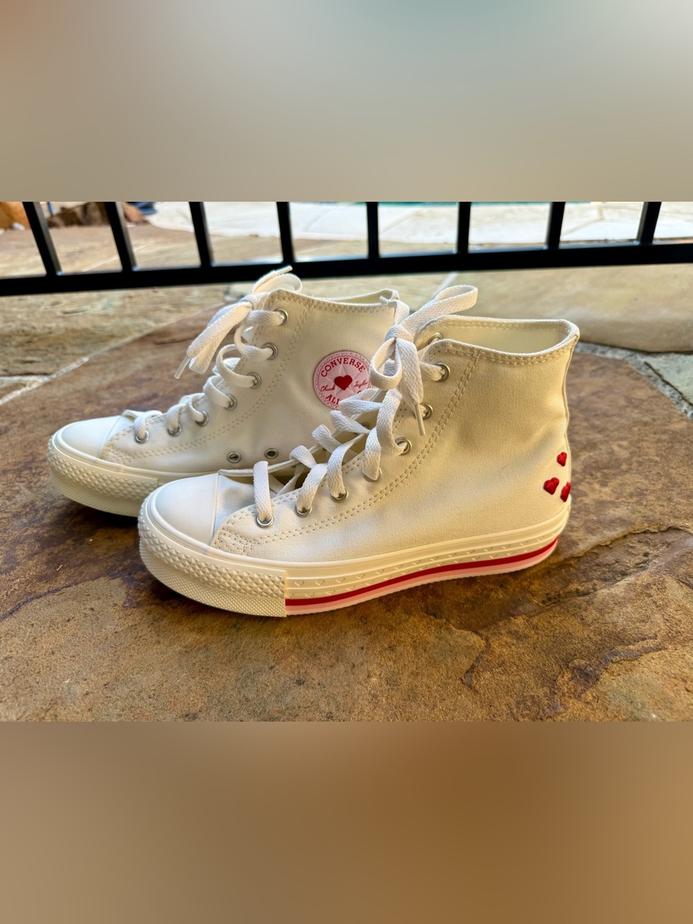 Converse Chuck Taylor All Star Lift Love Me Lots High-Top Sneaker - Picture 2 of 5